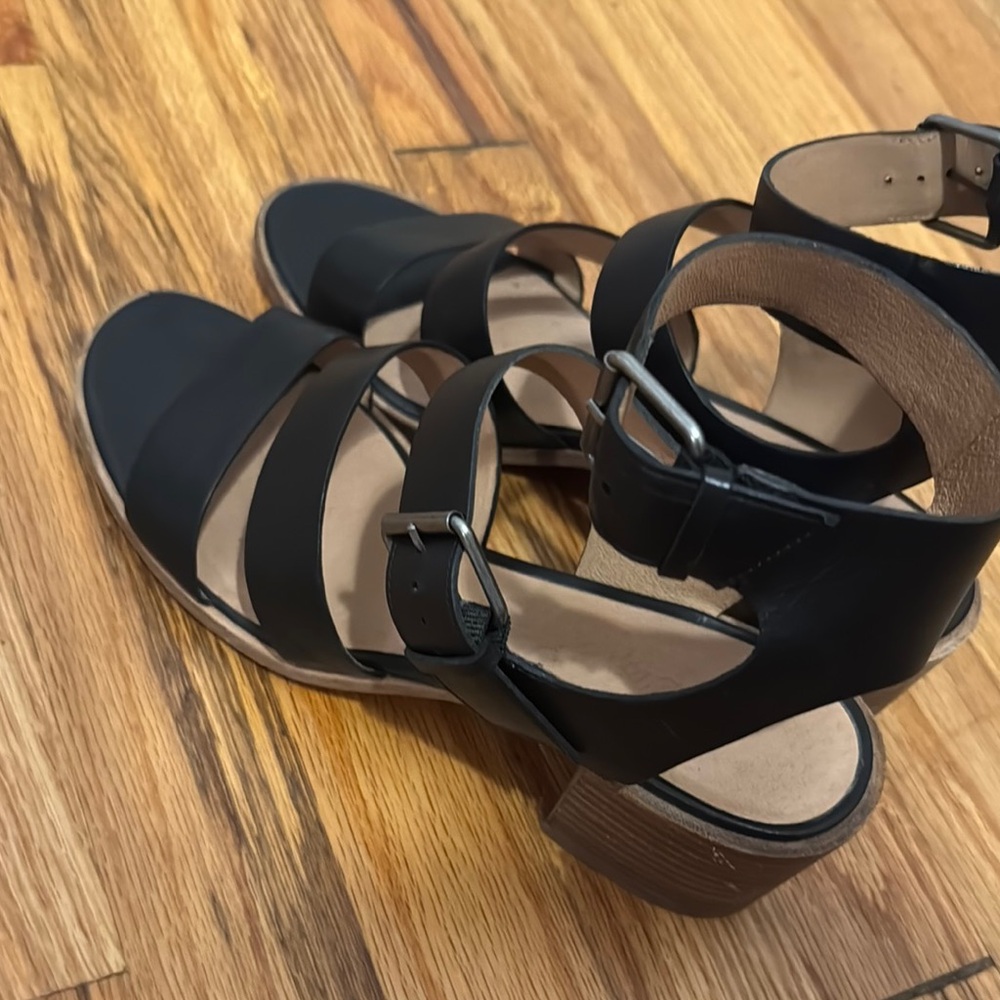 Madewell Black Heeled Sandals - Picture 3 of 6
